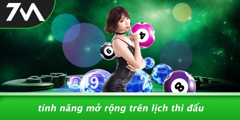 Tính Năng Mở Rộng Trên Lịch Thi Đấu
